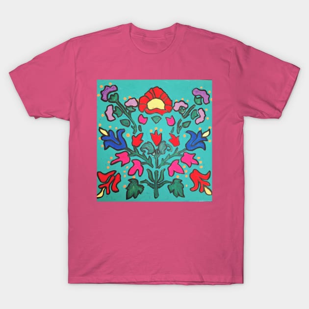 Hungarian Floral Design T-Shirt by Oregon333